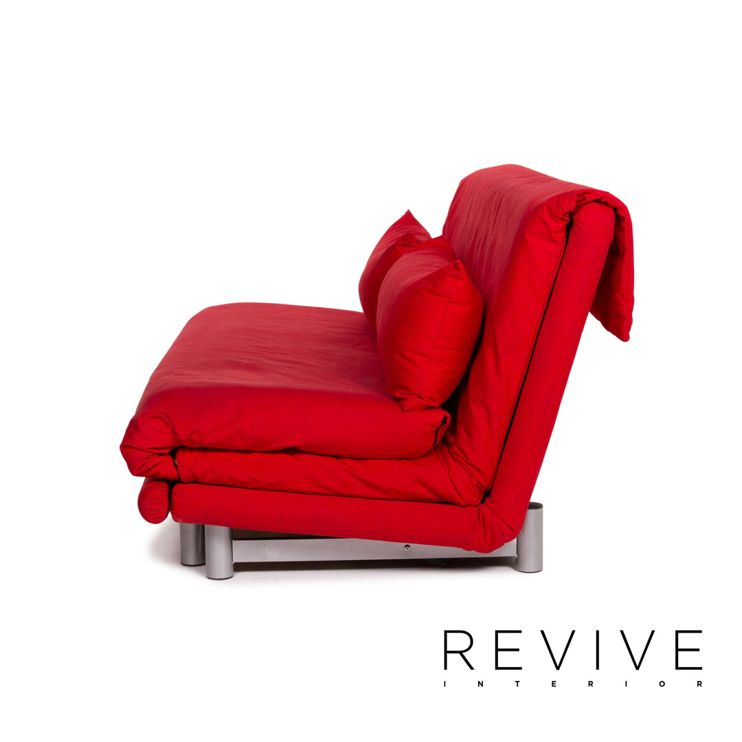 ligne roset Multy fabric sofa bed red three-seater function sleeping function couch