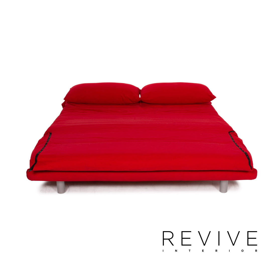 ligne roset Multy fabric sofa bed red three-seater function sleeping function couch