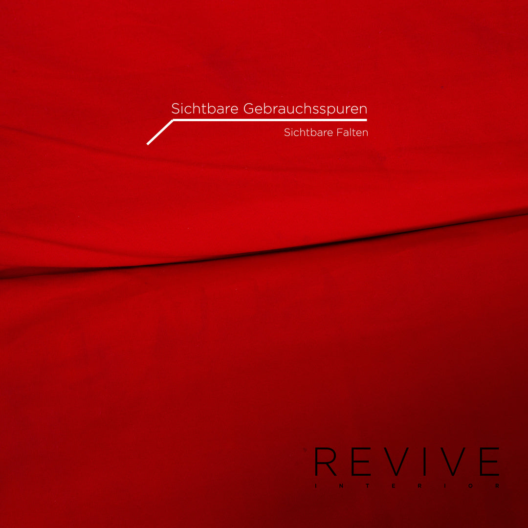 ligne roset Multy fabric sofa bed red three-seater function sleeping function couch