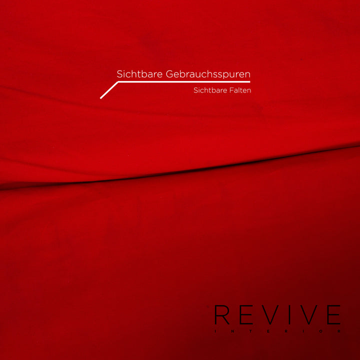 Ligne roset Canapé-lit en tissu Multy rouge 3 places fonction sommeil