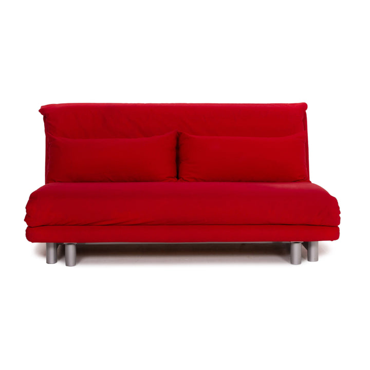 ligne roset Multy fabric sofa bed red three-seater function sleeping function couch