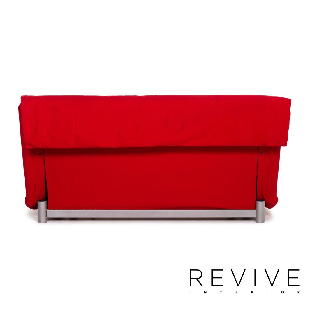 ligne roset Multy fabric sofa bed red three-seater function sleeping function couch