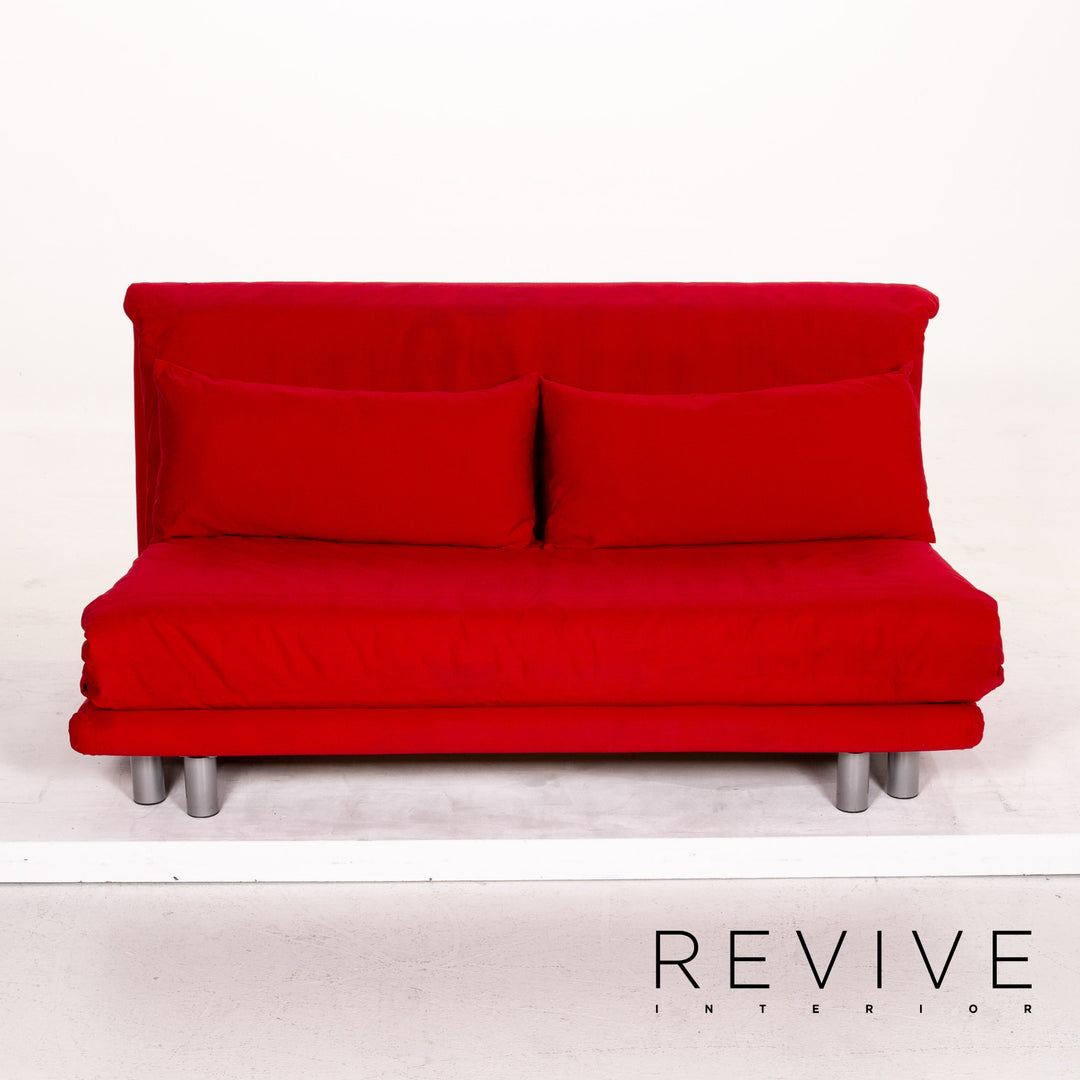 ligne roset Multy Stoff Schlafsofa Rot Sofa Dreisitzer Funktion Schlaffunktion Couch #14417