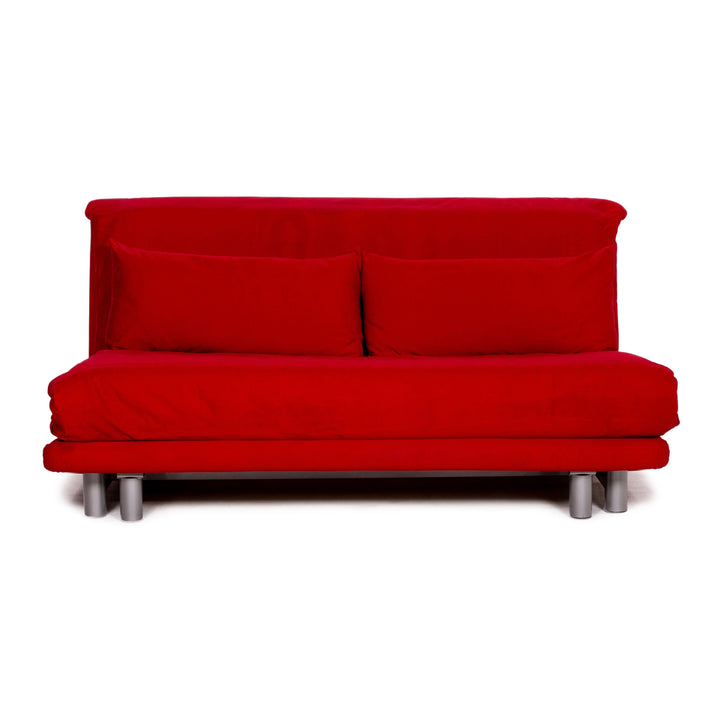 ligne roset Multy Stoff Schlafsofa Rot Sofa Dreisitzer Funktion Schlaffunktion Couch #14417