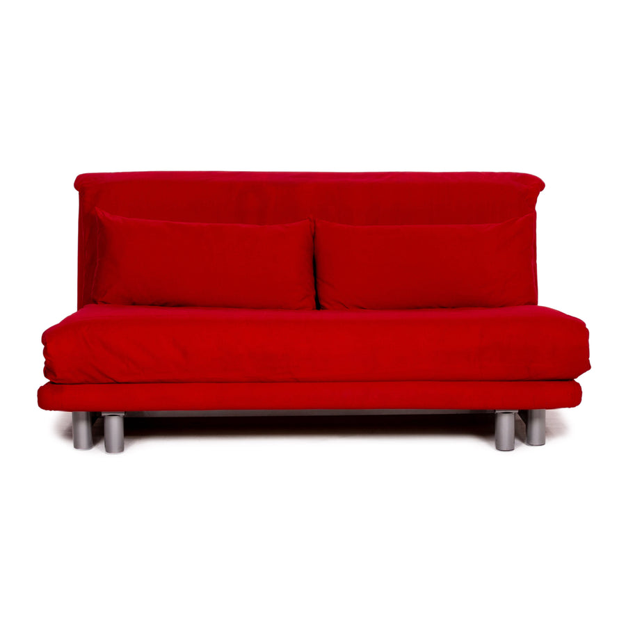 ligne roset Multy Stoff Schlafsofa Rot Sofa Dreisitzer Funktion Schlaffunktion Couch #14417