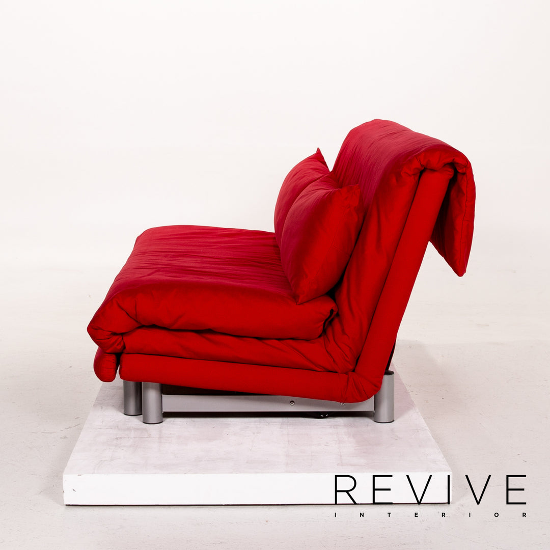 ligne roset Multy Stoff Schlafsofa Rot Sofa Dreisitzer Funktion Schlaffunktion Couch #14417
