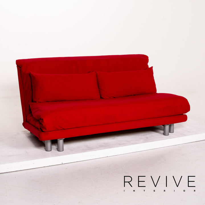 ligne roset Multy Stoff Schlafsofa Rot Sofa Dreisitzer Funktion Schlaffunktion Couch #14417