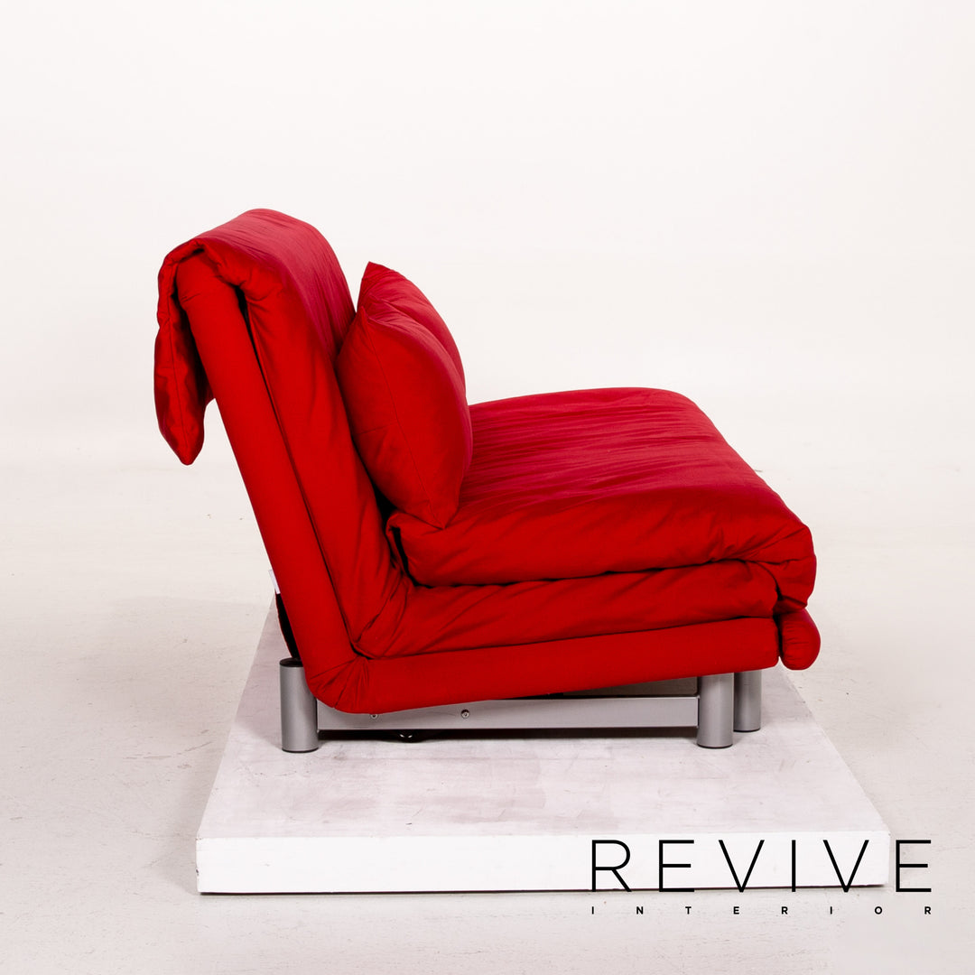 ligne roset Multy Stoff Schlafsofa Rot Sofa Dreisitzer Funktion Schlaffunktion Couch #14417