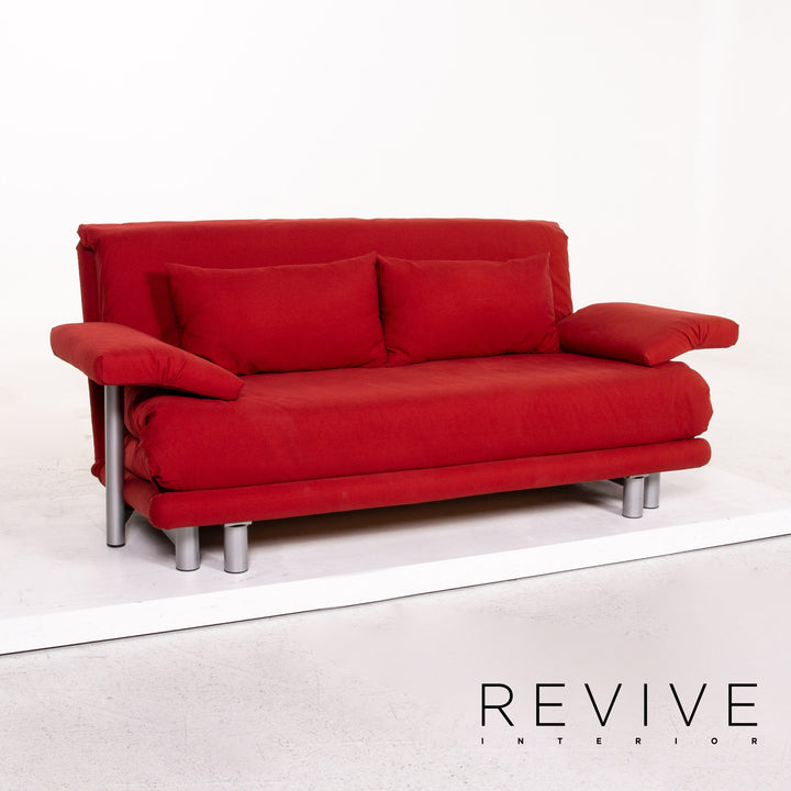 ligne roset Multy fabric three-seater sofa bed red sofa function sleeping function couch #13607
