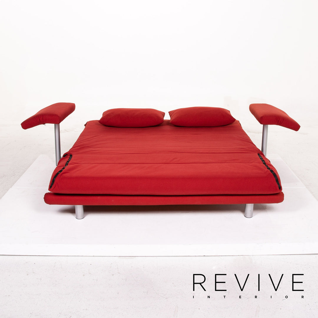 ligne roset Multy fabric three-seater sofa bed red sofa function sleeping function couch #13607
