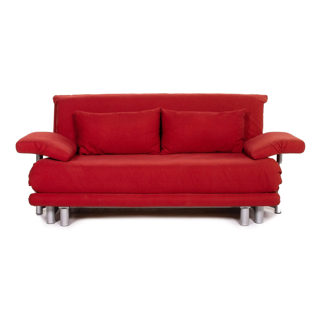 ligne roset Multy fabric three-seater sofa bed red sofa function sleeping function couch #13607