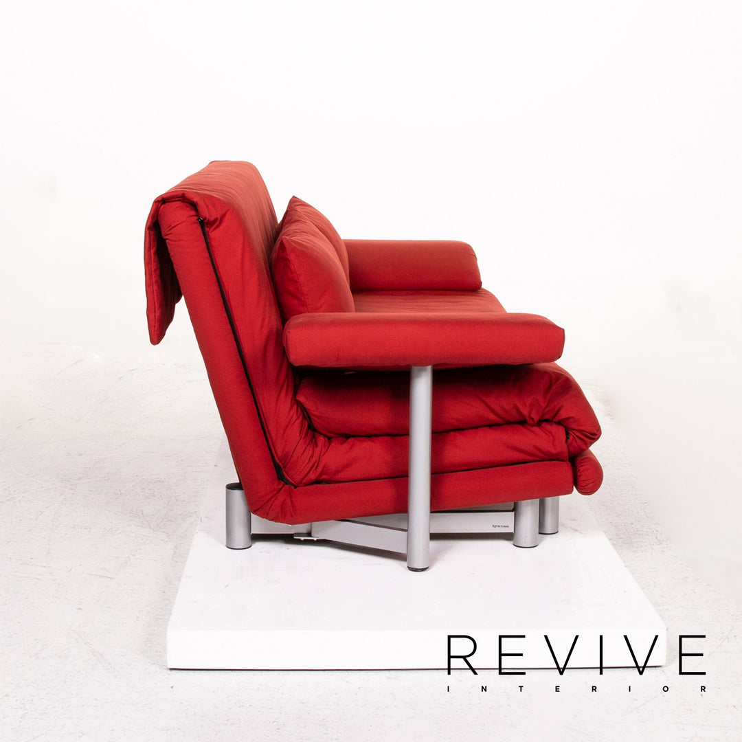 Ligne roset Multy tissu canapé lit trois places fonction canapé rouge fonction sommeil canapé #13607