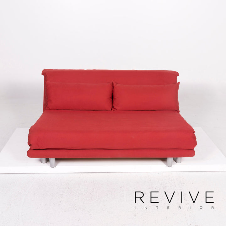 ligne roset Multy Fabric Three Seater Sofa Bed Red Sofa Sleep Function Couch #12010