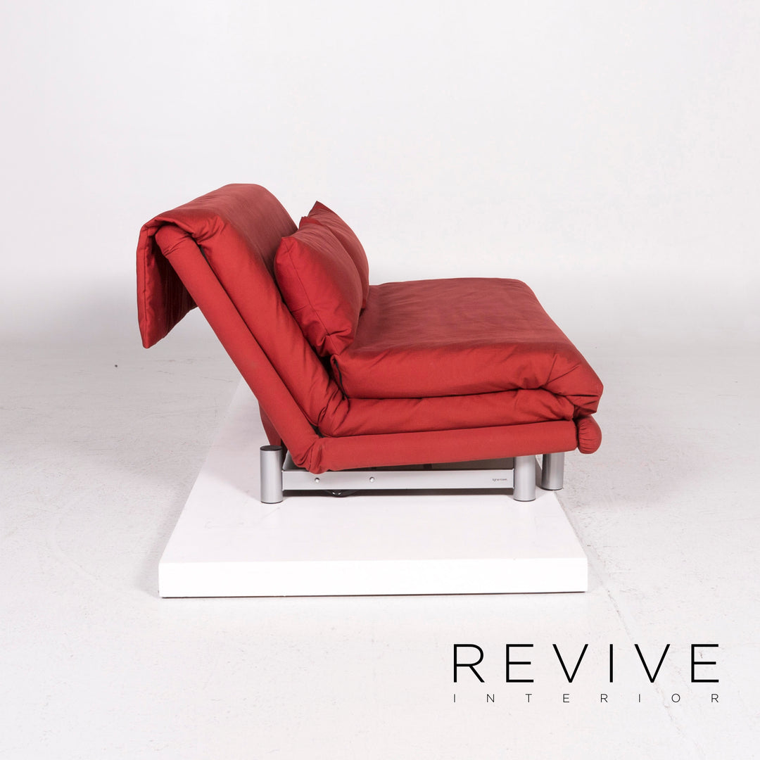 ligne roset Multy Fabric Three Seater Sofa Bed Red Sofa Sleep Function Couch #12010