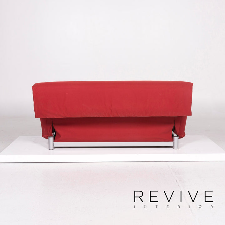 ligne roset Multy Fabric Three Seater Sofa Bed Red Sofa Sleep Function Couch #12010