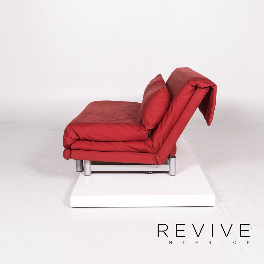 ligne roset Multy Fabric Three Seater Sofa Bed Red Sofa Sleep Function Couch #12010