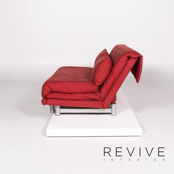 ligne roset Multy Fabric Three Seater Sofa Bed Red Sofa Sleep Function Couch #12010