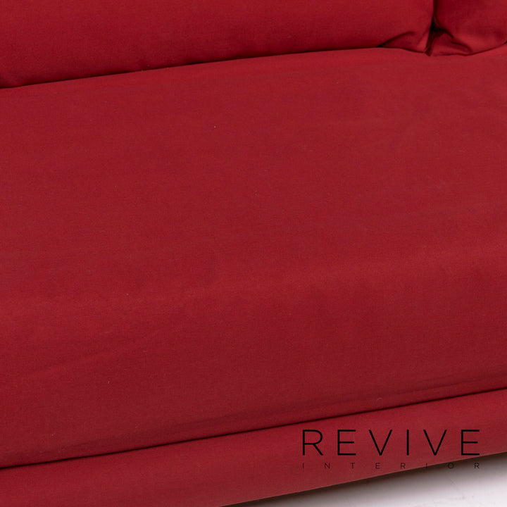 ligne roset Multy Fabric Sofa Bed Red Three Seater Sofa Sleeper Couch #10776