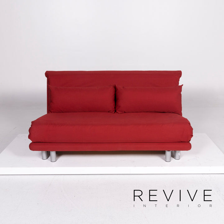 ligne roset Multy Fabric Sofa Bed Red Three Seater Sofa Sleeper Couch #10776