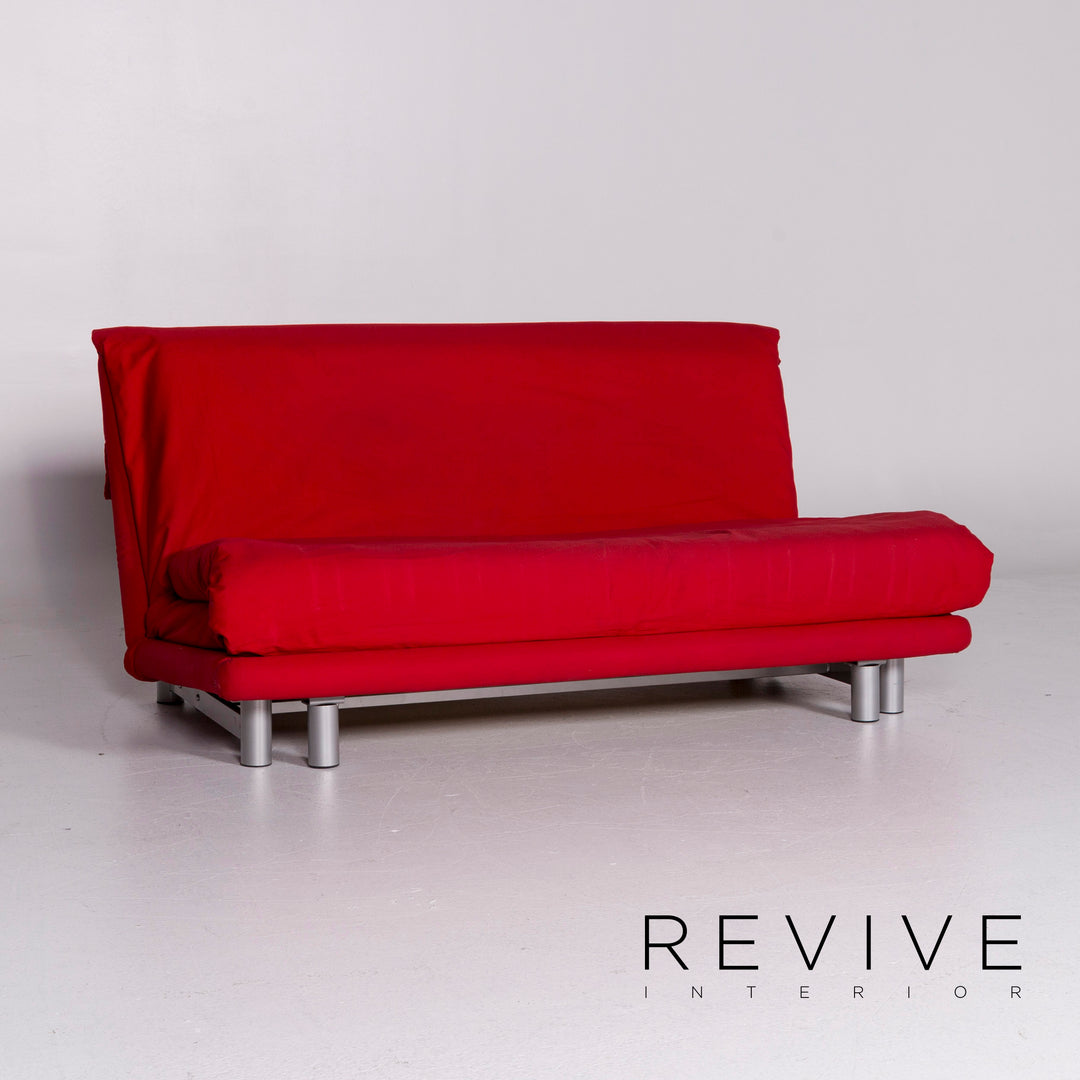 ligne roset Multy Stoff Schlafsofa Rot Dreisitzer Sofa Schlaffunktion Funktion Couch #10472