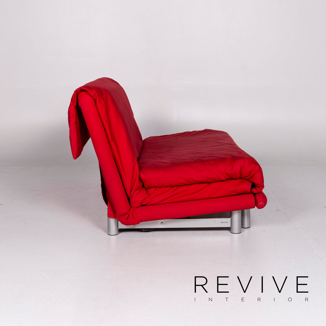 ligne roset Multy Stoff Schlafsofa Rot Dreisitzer Sofa Schlaffunktion Funktion Couch #10472