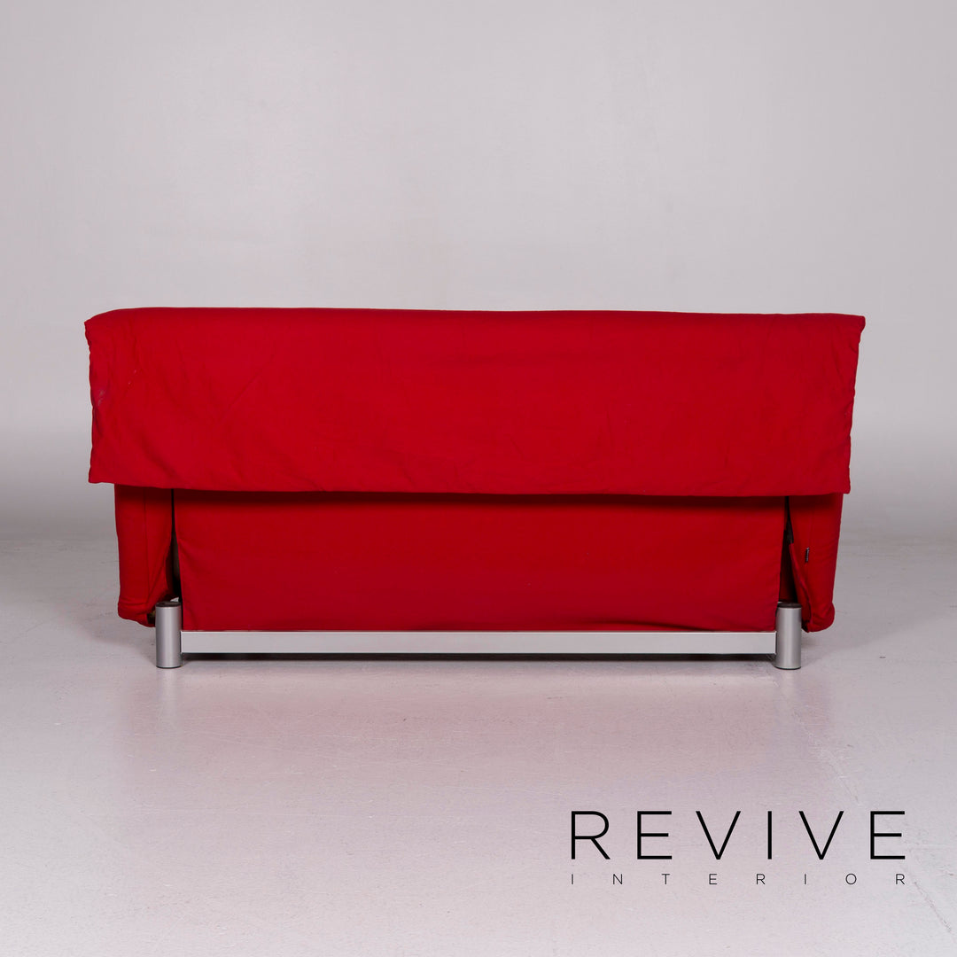 ligne roset Multy Stoff Schlafsofa Rot Dreisitzer Sofa Schlaffunktion Funktion Couch #10472