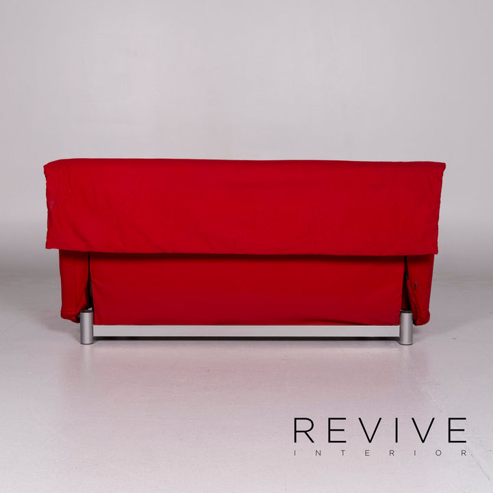 ligne roset Multy Stoff Schlafsofa Rot Dreisitzer Sofa Schlaffunktion Funktion Couch #10472