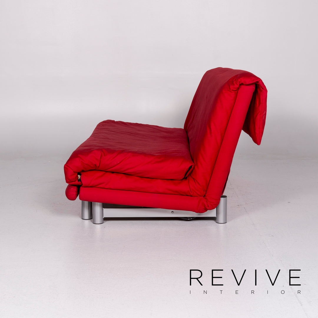 ligne roset Multy Stoff Schlafsofa Rot Dreisitzer Sofa Schlaffunktion Funktion Couch #10472