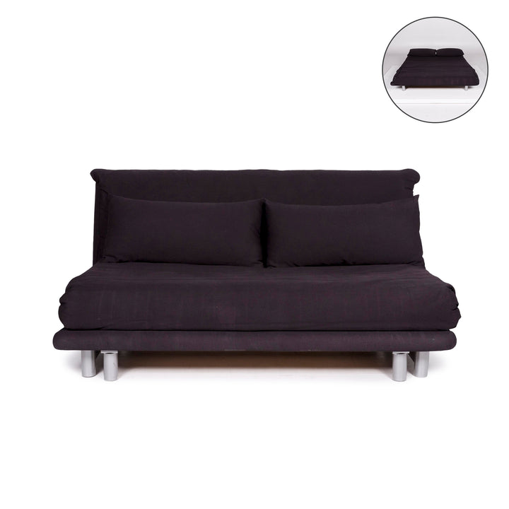 ligne roset Multy Stoff Schlafsofa Schwarz Sofa Dreisitzer Schlaffunktion Funktion Couch #11196