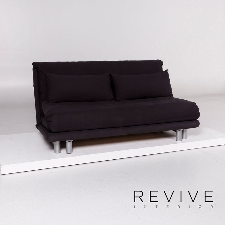 ligne roset Multy Stoff Schlafsofa Schwarz Sofa Dreisitzer Schlaffunktion Funktion Couch #11196