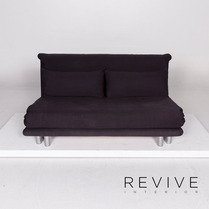 ligne roset Multy Stoff Schlafsofa Schwarz Sofa Dreisitzer Schlaffunktion Funktion Couch #11196