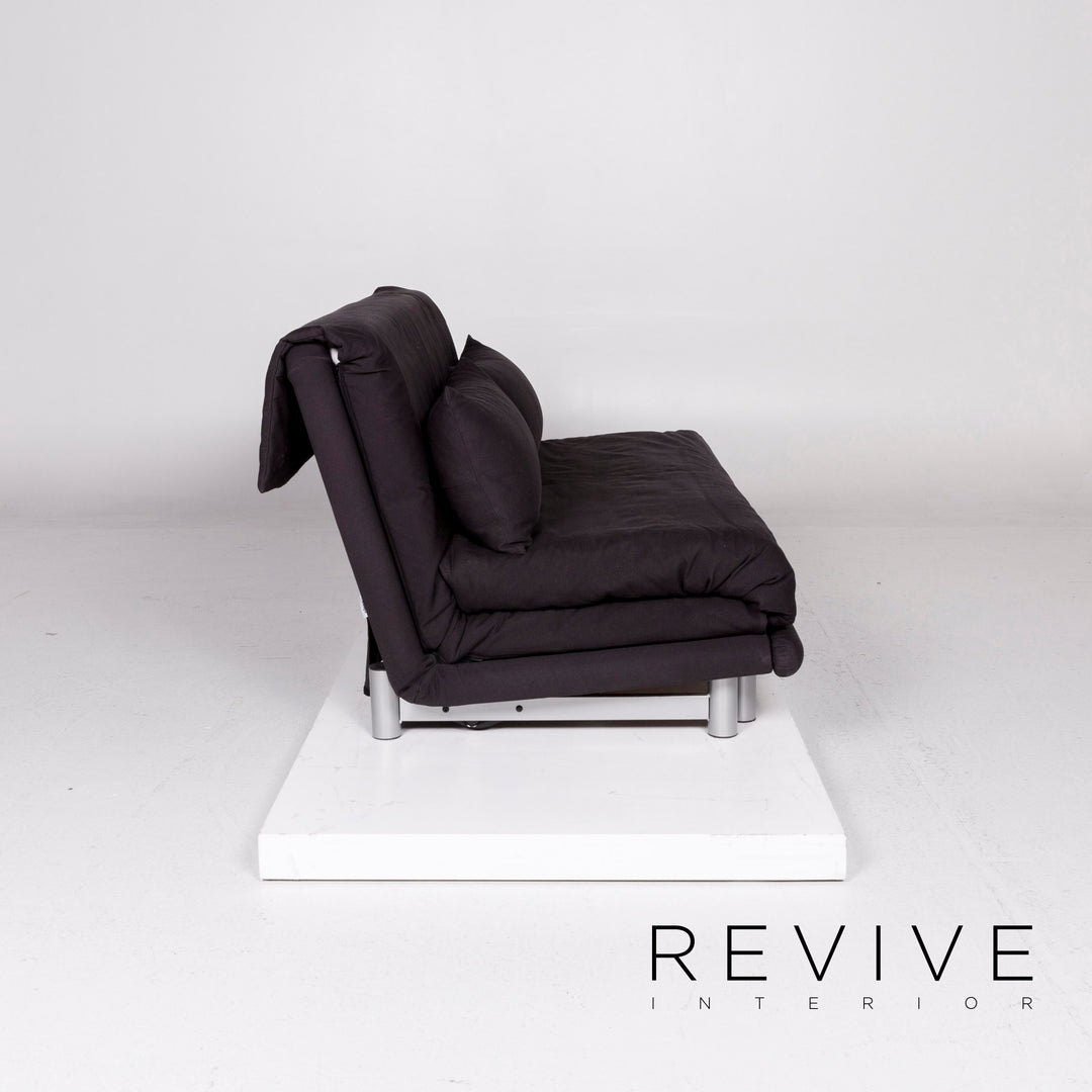 ligne roset Multy Stoff Schlafsofa Schwarz Sofa Dreisitzer Schlaffunktion Funktion Couch #11196