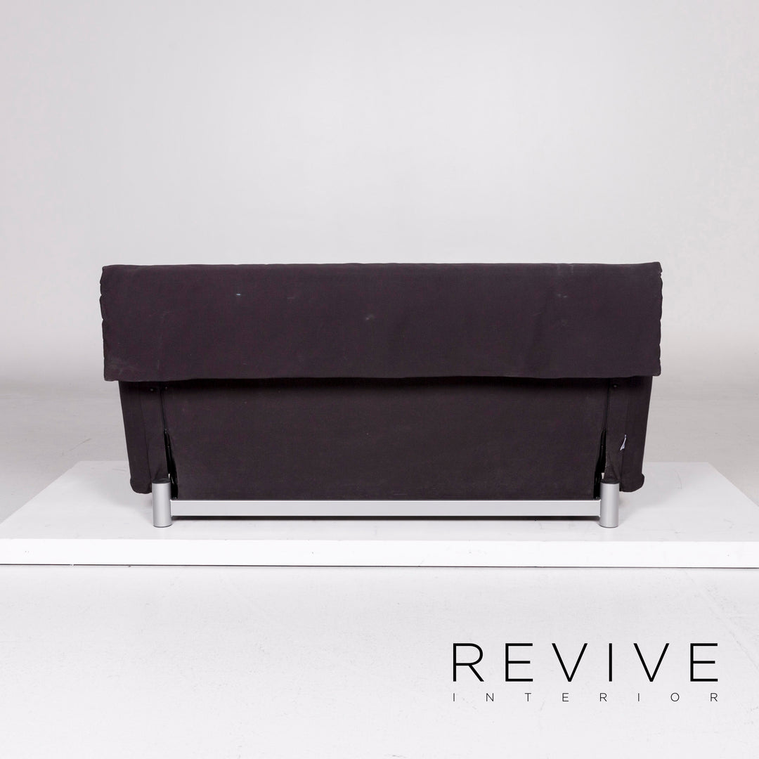 ligne roset Multy Stoff Schlafsofa Schwarz Sofa Dreisitzer Schlaffunktion Funktion Couch #11196