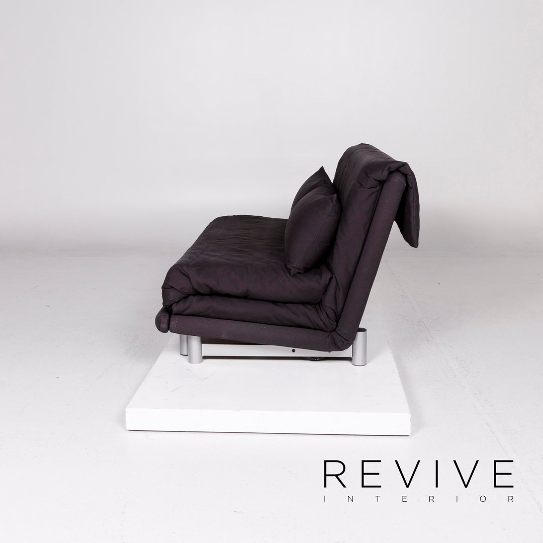 ligne roset Multy Stoff Schlafsofa Schwarz Sofa Dreisitzer Schlaffunktion Funktion Couch #11196