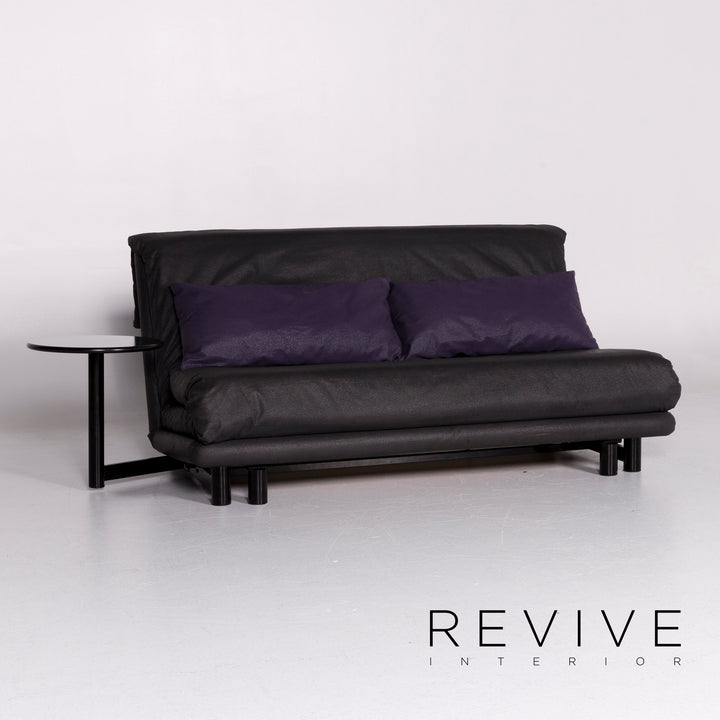 ligne roset Multy fabric sofa bed black purple three-seater function sleeping function couch #10470