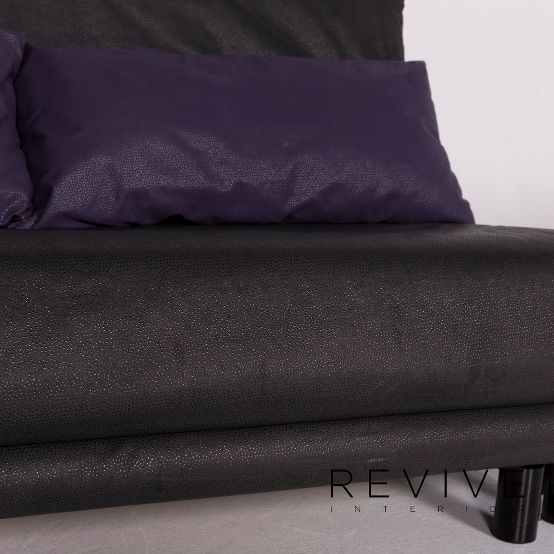 ligne roset Multy fabric sofa bed black purple three-seater function sleeping function couch #10470