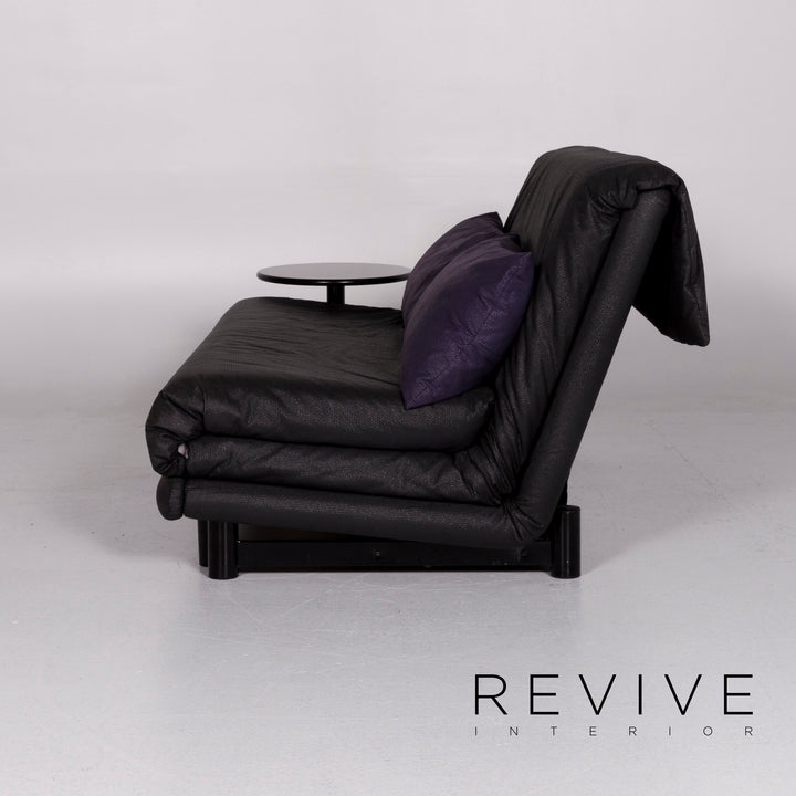 ligne roset Multy fabric sofa bed black purple three-seater function sleeping function couch #10470