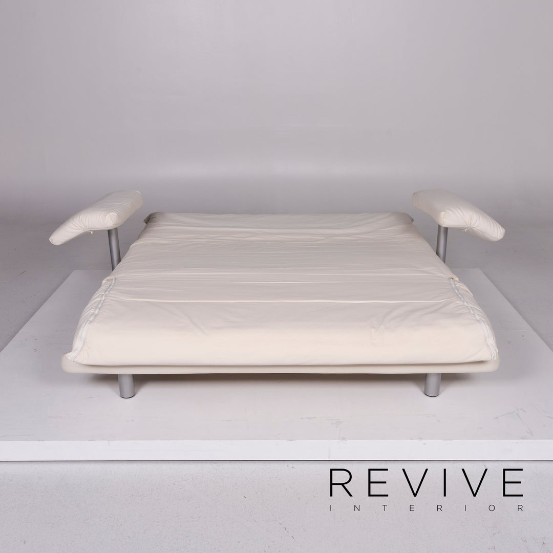 ligne roset Multy Stoff Schlafsofa Dreisitzer Weiß Sofa Funktion Schlaffunktion Couch inkl. Armlehnen