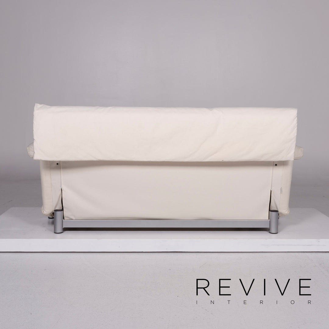 ligne roset Multy Stoff Schlafsofa Dreisitzer Weiß Sofa Funktion Schlaffunktion Couch inkl. Armlehnen