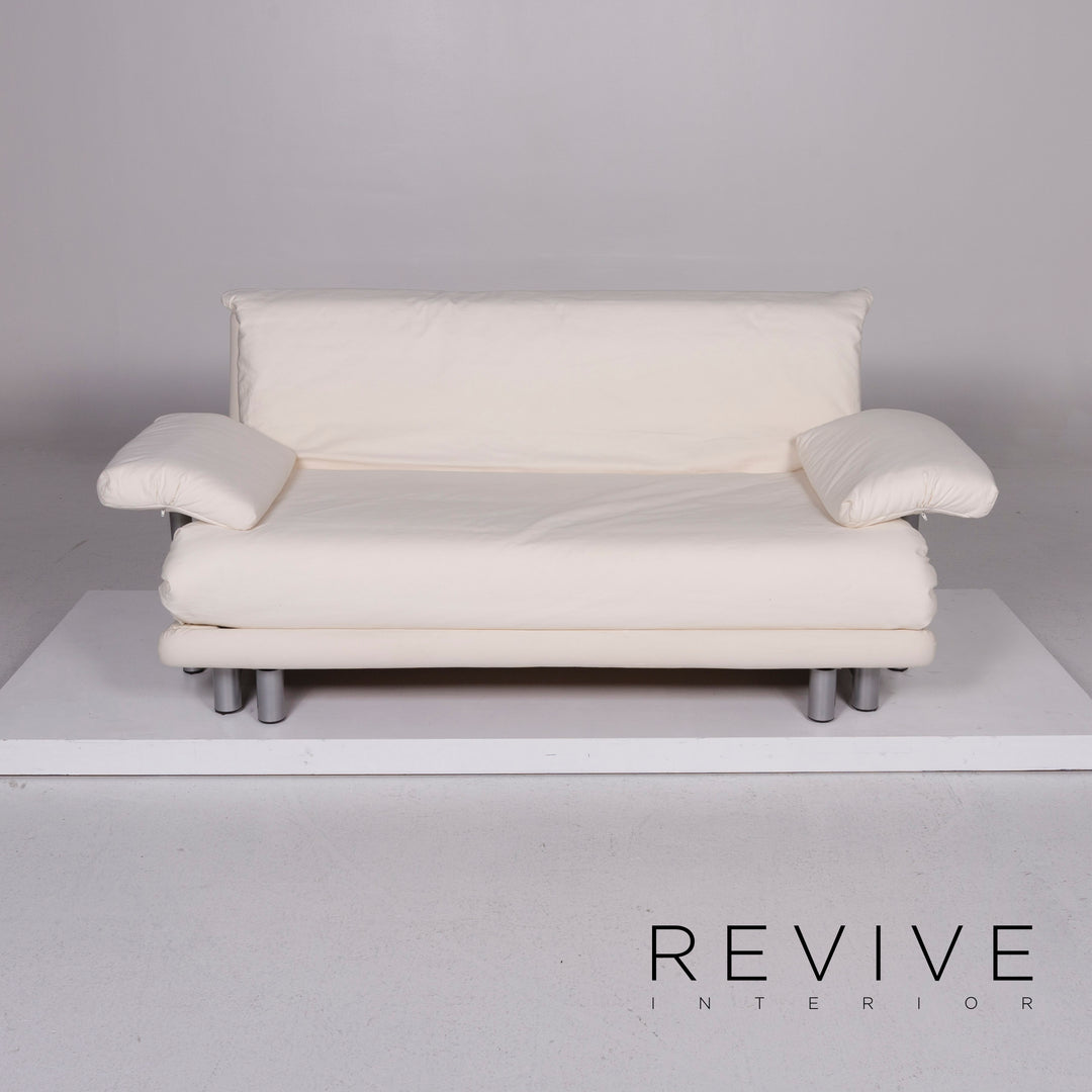 ligne roset Multy Stoff Schlafsofa Dreisitzer Weiß Sofa Funktion Schlaffunktion Couch inkl. Armlehnen