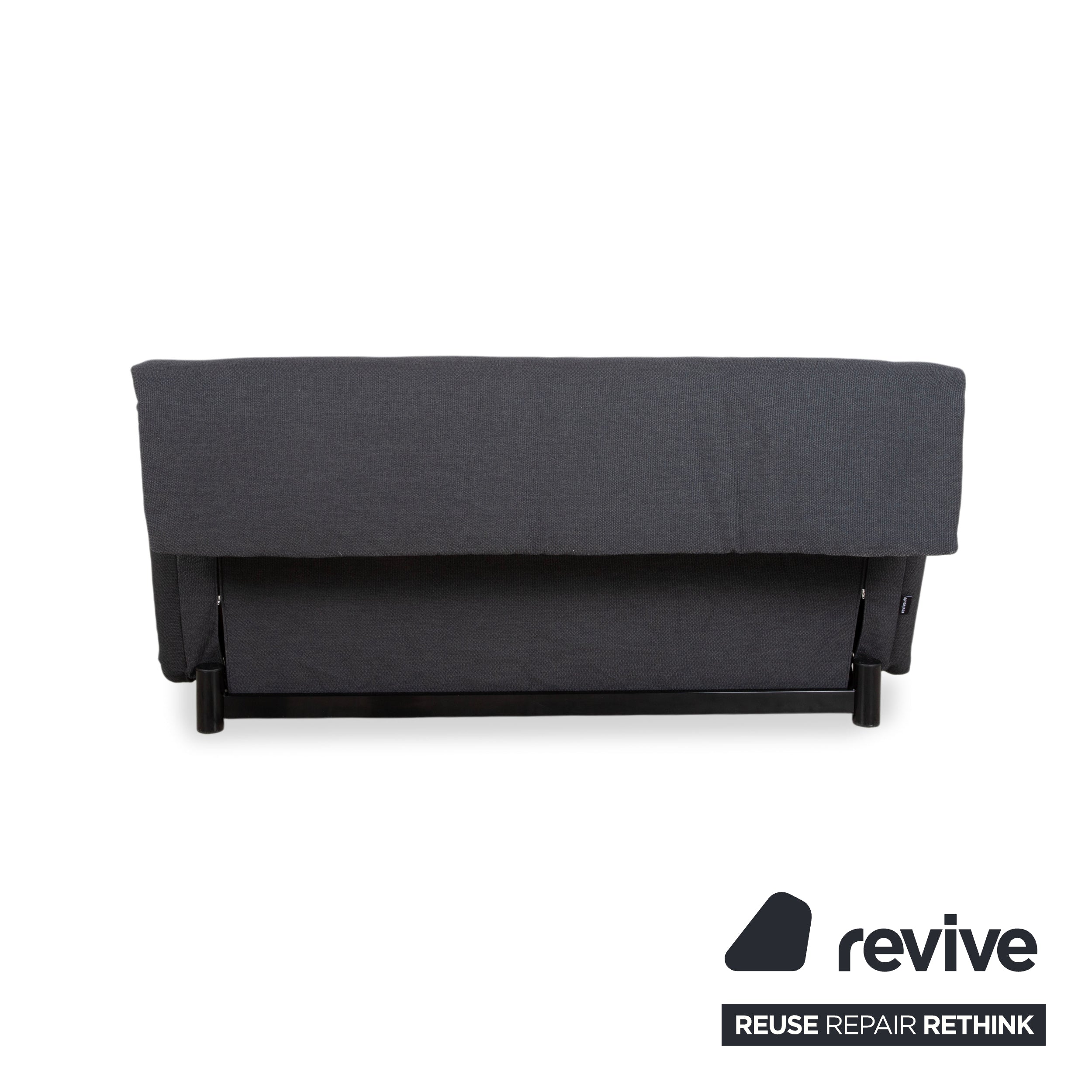 Ligne Roset Multy Fabric Anthracite Grey Three-Seater Manual Sleeping Function Sofa Bed Reupholstery PALMA 629