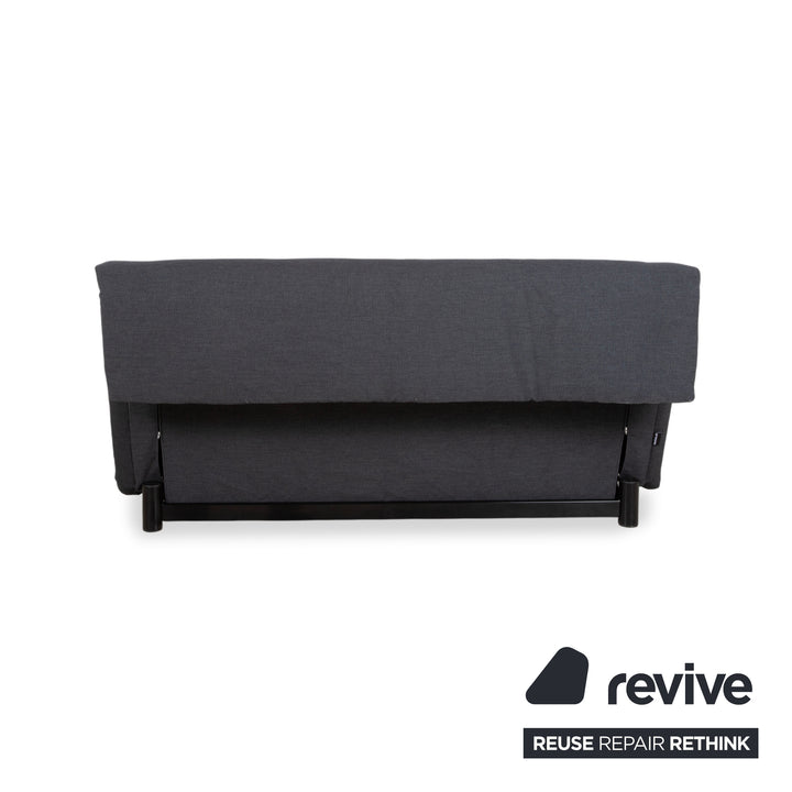 Ligne Roset Multy Fabric Anthracite Grey Three-Seater Manual Sleeping Function Sofa Bed Reupholstery PALMA 629