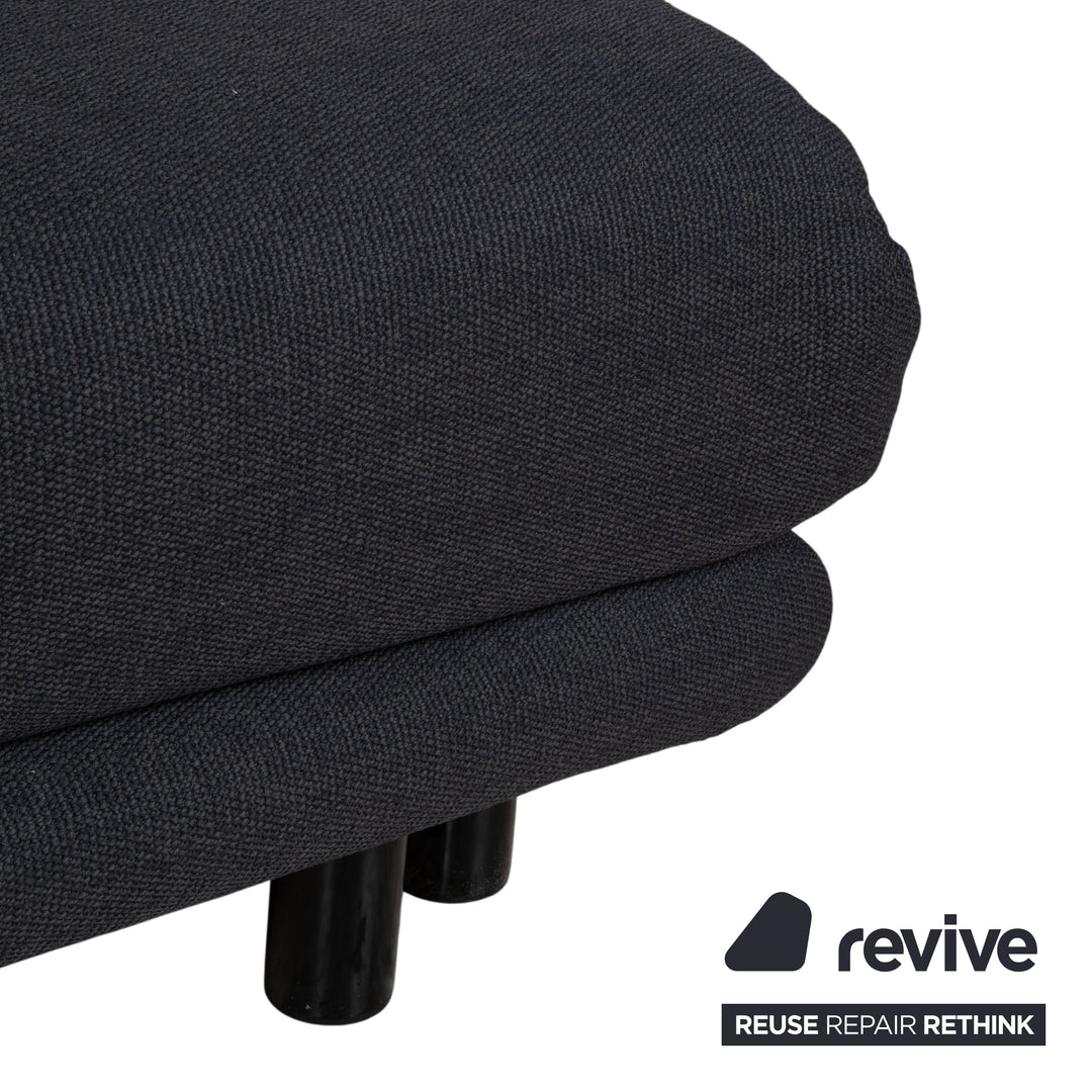 Ligne Roset Multy Fabric Anthracite Grey Three-Seater Manual Sleeping Function Sofa Bed Reupholstery PALMA 629