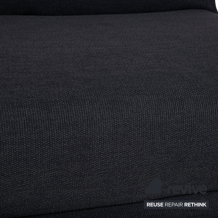 Ligne Roset Multy Fabric Anthracite Grey Three-Seater Manual Sleeping Function Sofa Bed Reupholstery PALMA 629