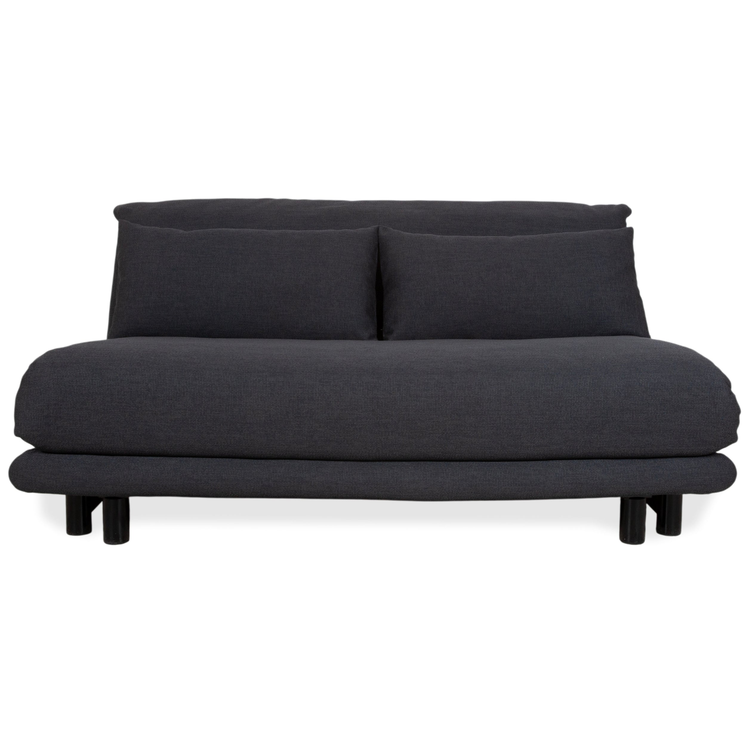 Ligne Roset Multy Fabric Anthracite Grey Three-Seater Manual Sleeping Function Sofa Bed Reupholstery PALMA 629