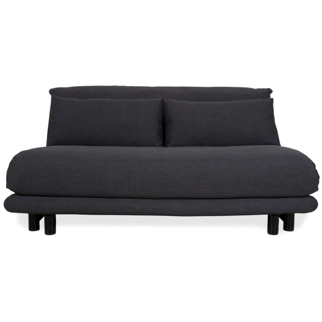 Ligne Roset Multy Fabric Anthracite Grey Three-Seater Manual Sleeping Function Sofa Bed Reupholstery PALMA 629