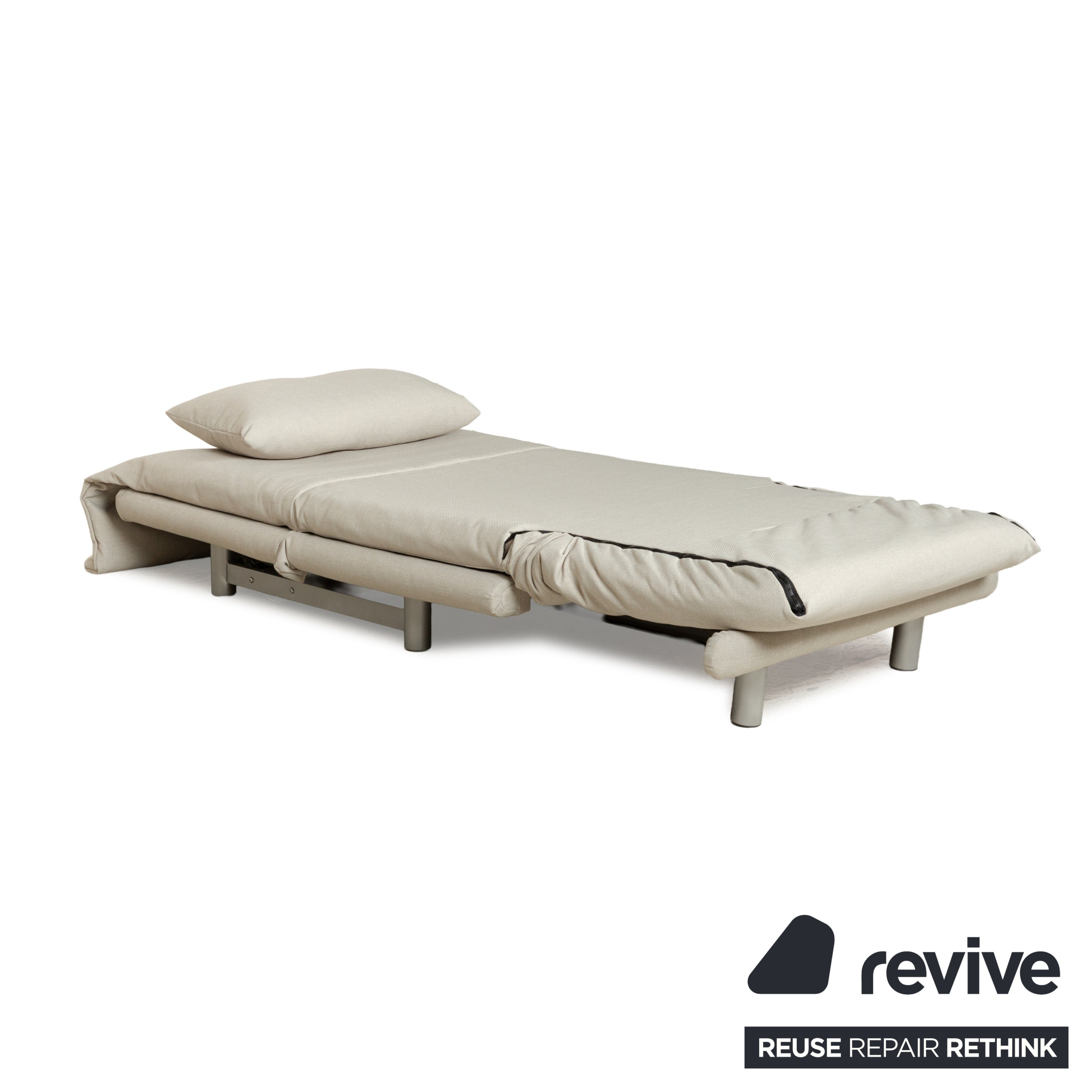 Fauteuil Ligne Roset Multy en tissu beige neuf housse fonction manuelle