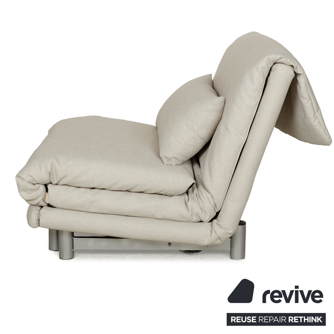 Fauteuil Ligne Roset Multy en tissu beige neuf housse fonction manuelle