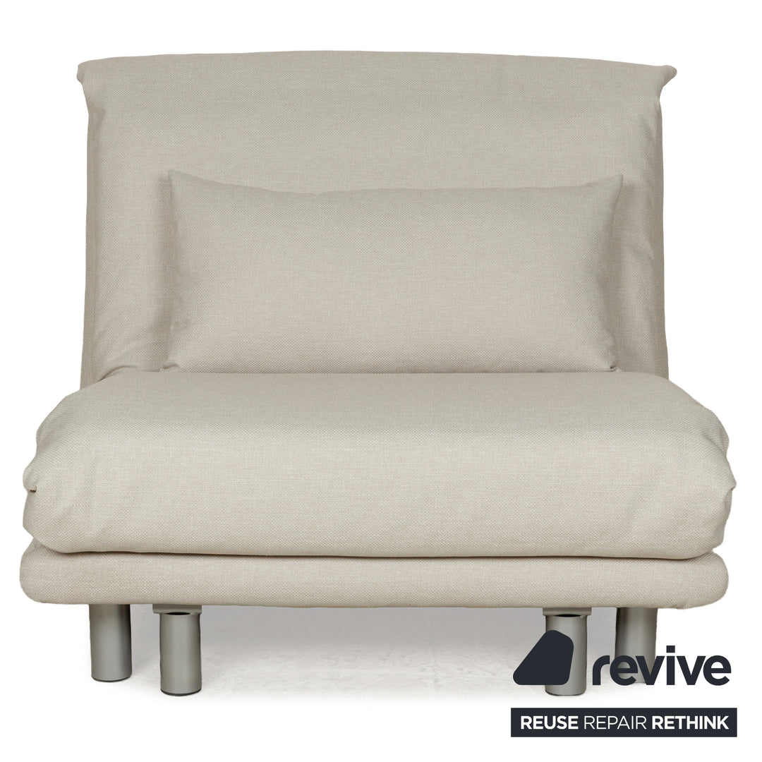 Ligne Roset Multy fabric armchair beige new cover manual function