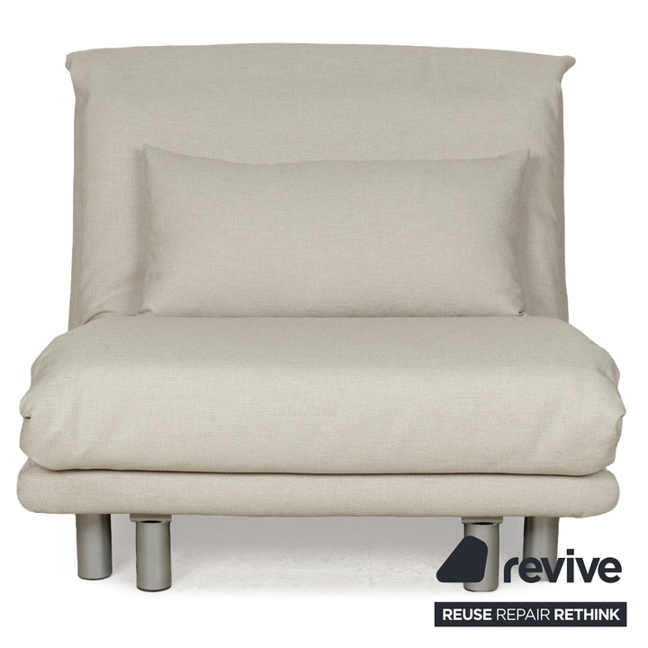 Ligne Roset Multy Stoff Sessel Beige Neubezug manuelle Funktion